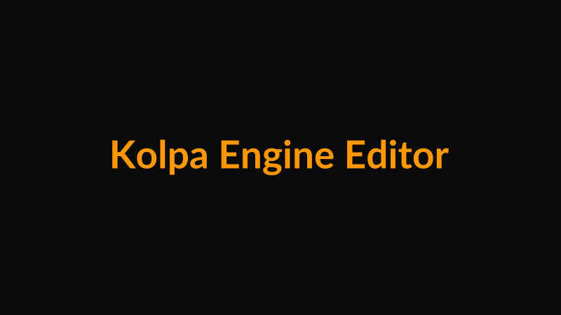 Kolpa Engine editor viewport